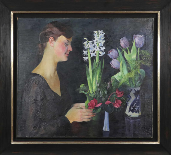 Conrad Felixmüller - Blumenbetrachtung - Frame image