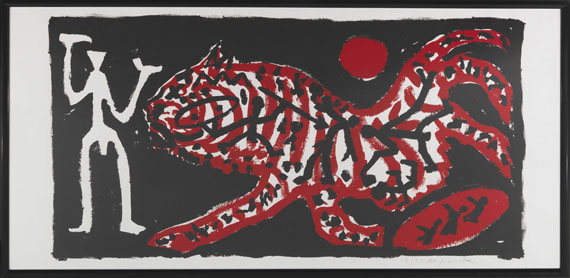 A. R. Penck (d.i. Ralf Winkler) - Tiger und Jäger - Frame image