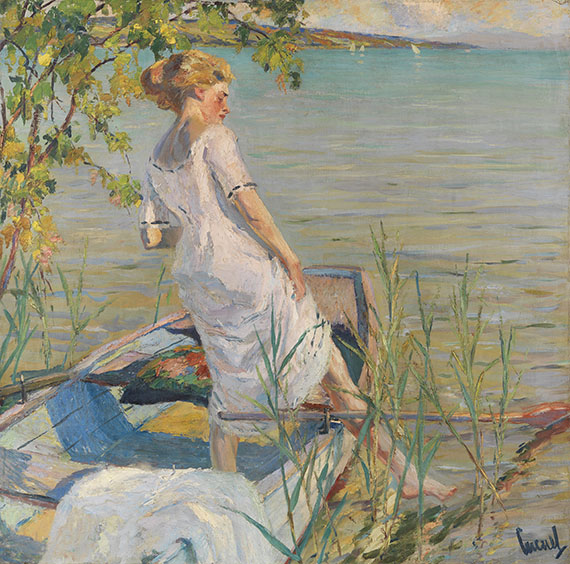 Edward Cucuel - Sommermorgen am Starnberger See