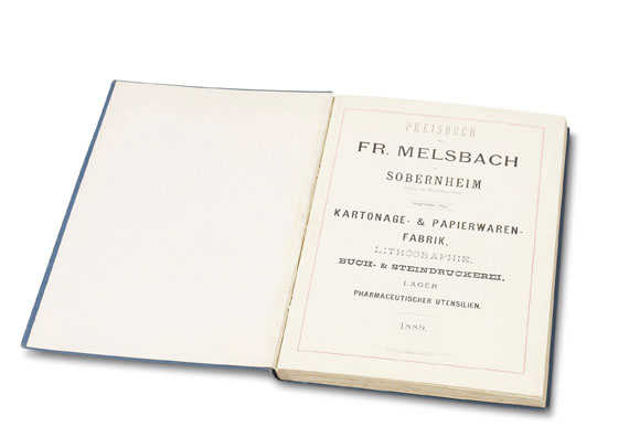 Fr. Melsbach - Preisbuch von Fr. Melsbach - 
