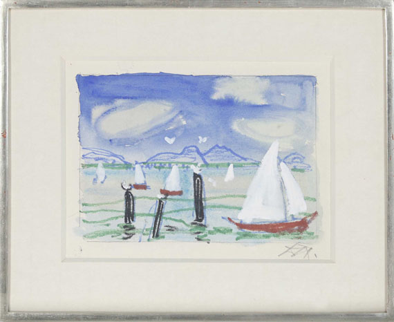 Otto Dix - Segelboote und Möwen - Frame image