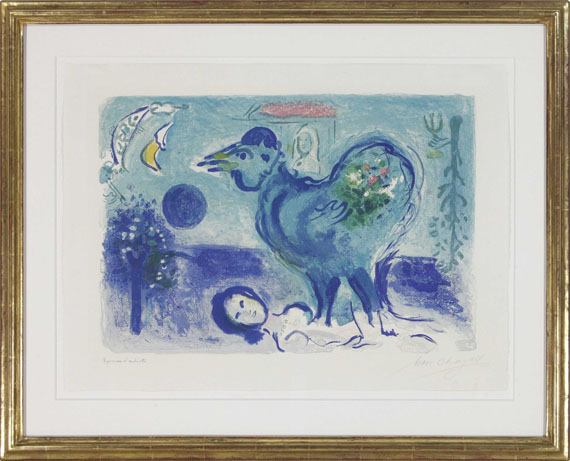 Chagall - Paysage au Coq