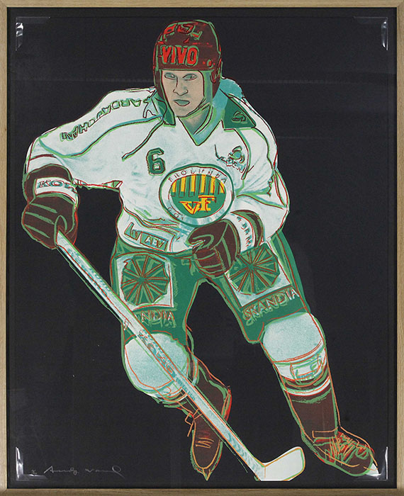 Andy Warhol - Frolunda Hockeyplayer - Frame image