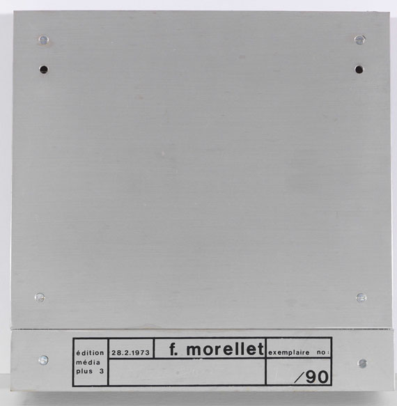 François Morellet - 3 Trames de grillage 0° 30° 60° - Back side