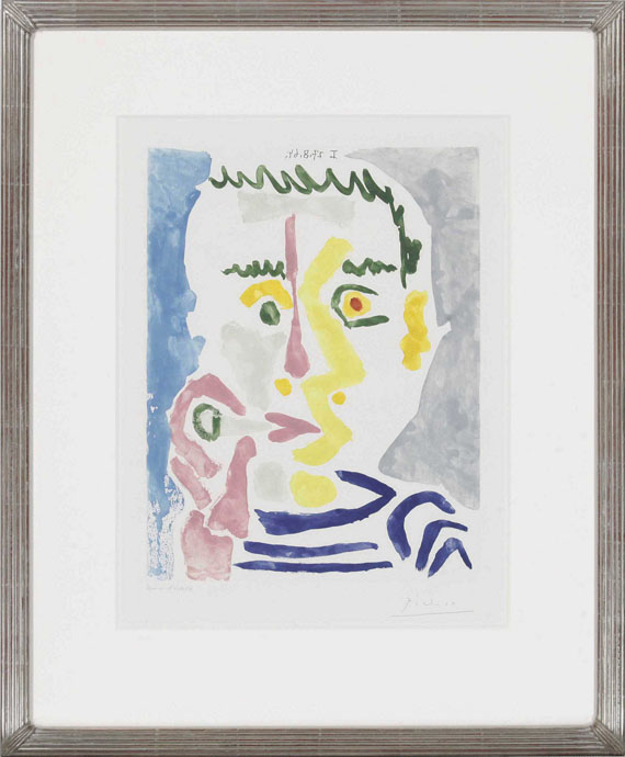 Pablo Picasso - Fumeur à la cigarette blanche - Frame image