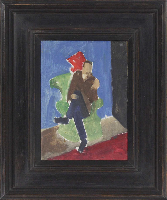 Gabriele Münter - Mann im Sessel - Frame image