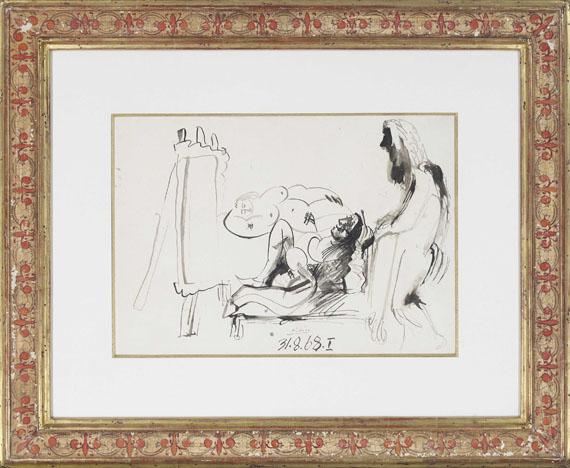 Pablo Picasso - Peintre et modèles - Frame image