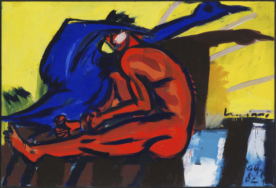 Rainer Fetting - Luciano - Schwan - Frame image