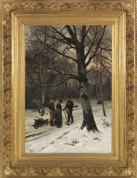 Friedrich Kallmorgen - Wald im Winter - Frame image