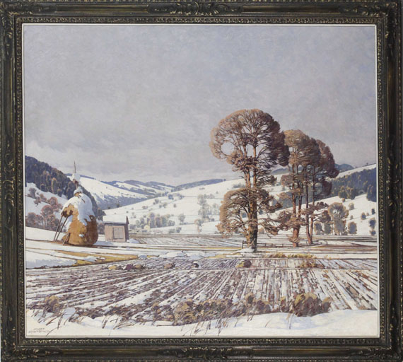 Josef Stoitzner - Wechselgebirge im Vorfrühling - Frame image