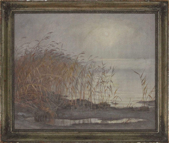 Rudolf Sieck - Schilfufer am Chiemsee - Frame image