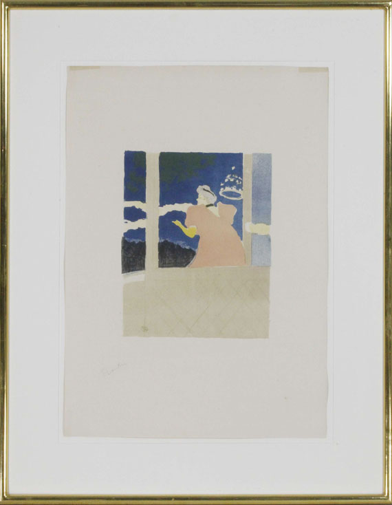 Henri de Toulouse-Lautrec - Aux Ambassadeurs - Chanteuse au café-concert - Frame image