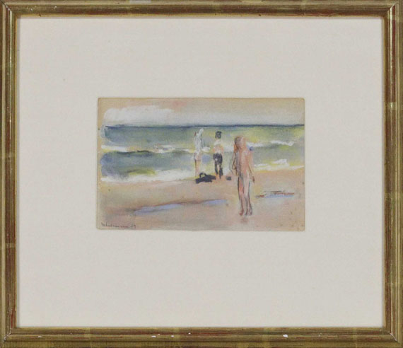 Max Liebermann - Badende am Strand - Frame image
