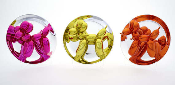 Jeff Koons - Balloon Dogs - Yellow, Magenta, Orange - 