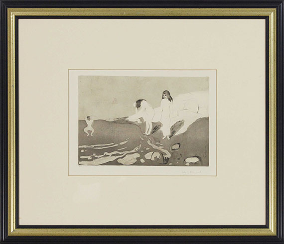 Edvard Munch - Badende Kvinner (Badende Frauen) - Frame image