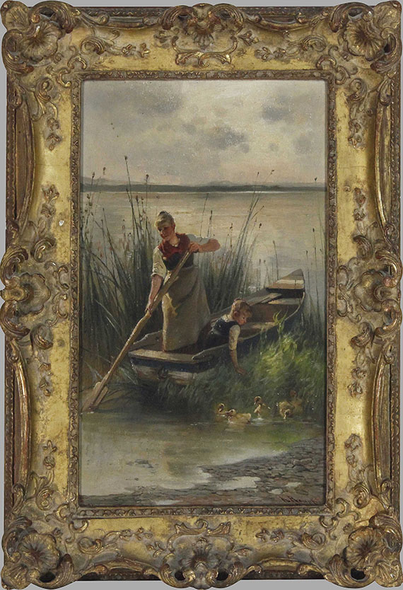 Karl Raupp - Am Ufer des Chiemsees - Frame image