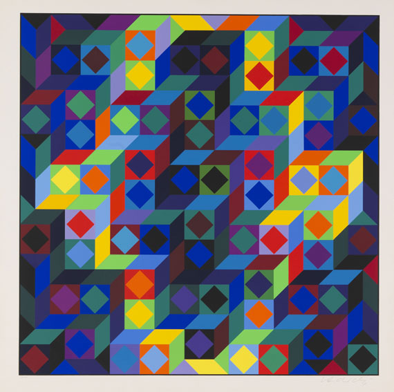 Victor Vasarely - Hommage a l’Hexagone - 