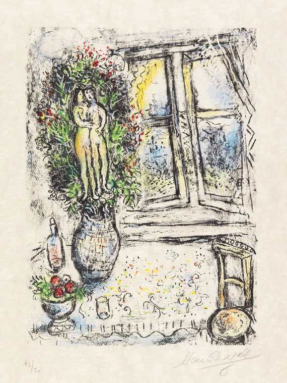 Marc Chagall - La fenêtre entrouverte