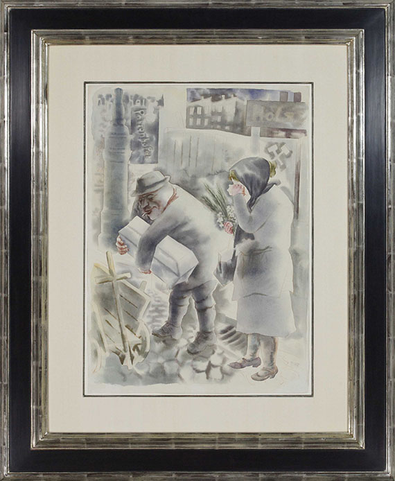 George Grosz - Begräbnis III. Klasse - Frame image