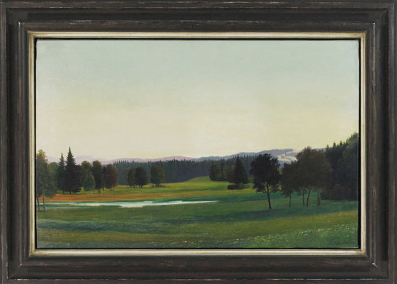 Georg Schrimpf - Oberbayerische Landschaft (Landschaft bei Aibling) - Frame image