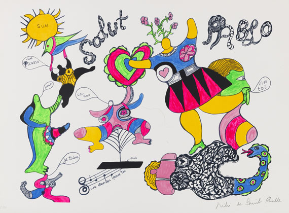 Konvolut - 17 Blatt aus: Hommage à Picasso