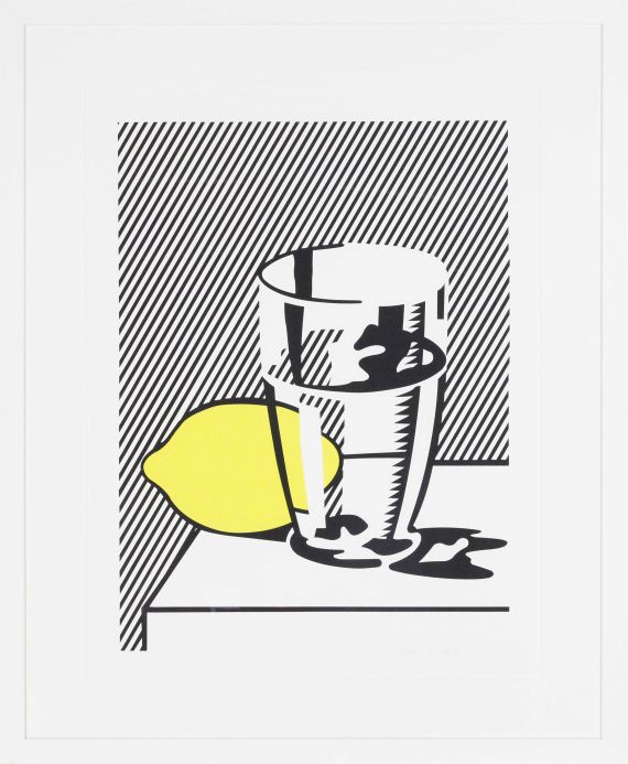 Roy Lichtenstein - Untitled (Still Life with Lemon and Glass) - Frame image