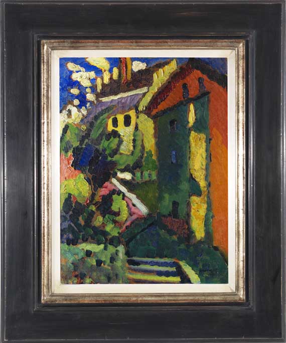 Wassily Kandinsky - Treppe zum Schloss (Murnau) - Frame image