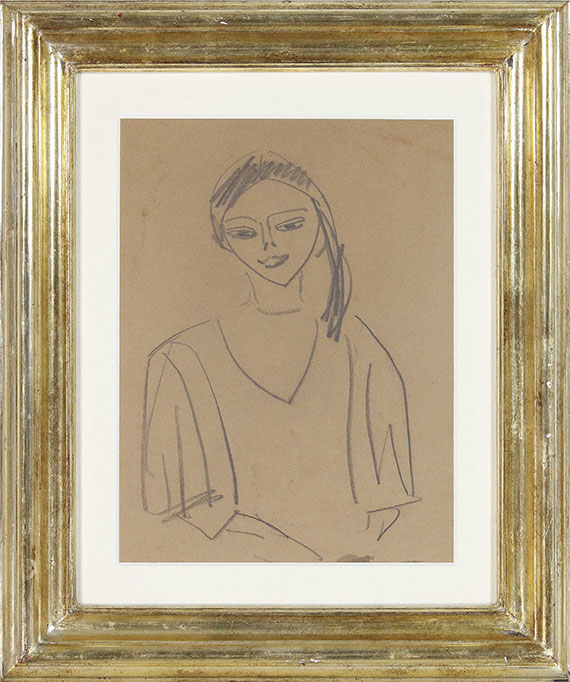 Ernst Ludwig Kirchner - Mädchen, Fränzi - Frame image