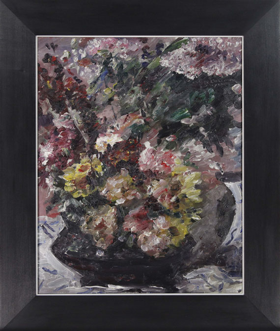 Lovis Corinth - Blumen im Bronzekübel - Frame image