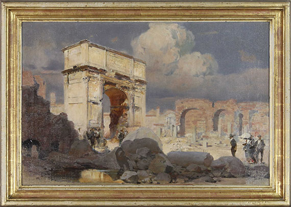Erich Kips - Am Titusbogen in Rom - Frame image