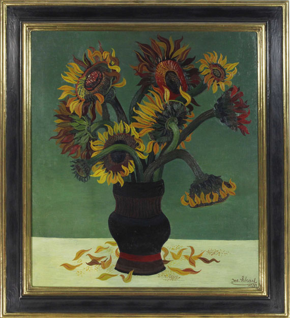 Josef Scharl - Sonnenblumen (Sunflowers) - Frame image