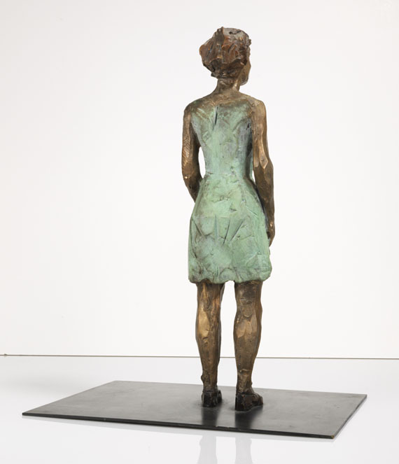 Stephan Balkenhol - Frau im grünen Kleid
