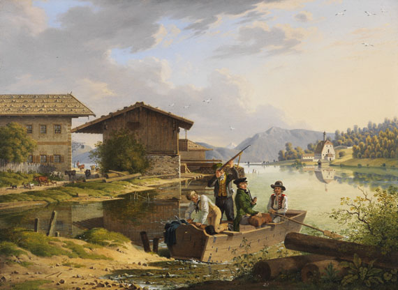 Carl Friedrich Heinzmann - Blick auf den Walchensee
