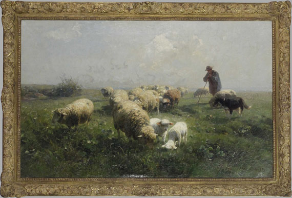 Heinrich von Zügel - Sonnige Weide - Frame image