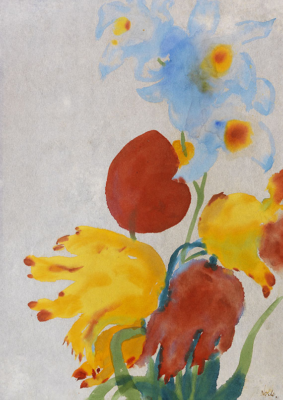 Emil Nolde - Tulpen und Iris