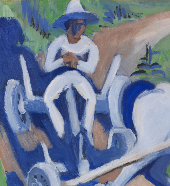 Ernst Ludwig Kirchner - Bauernwagen mit Pferd - 