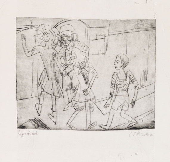 Ernst Ludwig Kirchner - Spielende Kinder