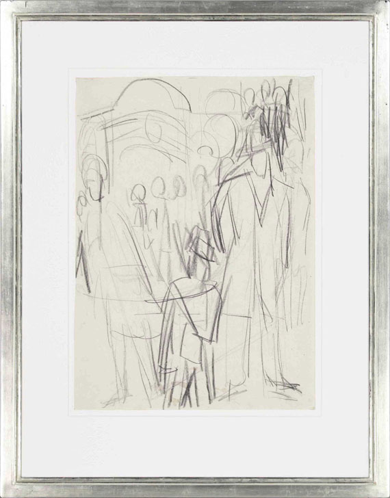 Ernst Ludwig Kirchner - Nächtliche Berliner Straßenszene - Frame image