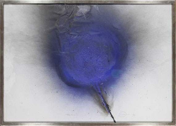 Otto Piene - Blue Rose - Frame image