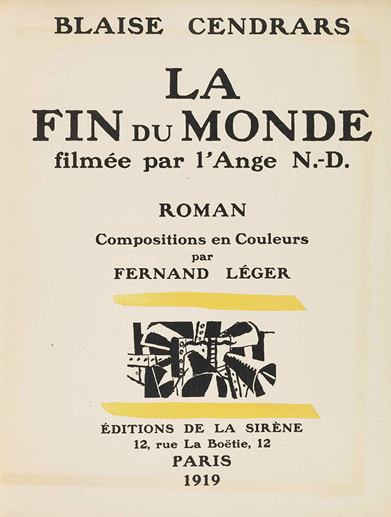 Fernand Léger - Cendrars, Blaise, La fin du monde