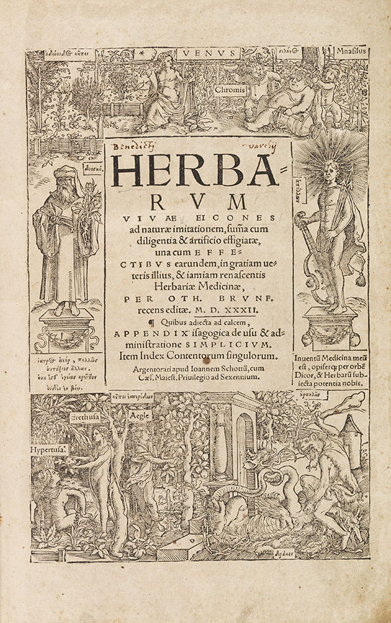 Otto Brunfels - Herbarum vivae eicones, 2 in 1 Band