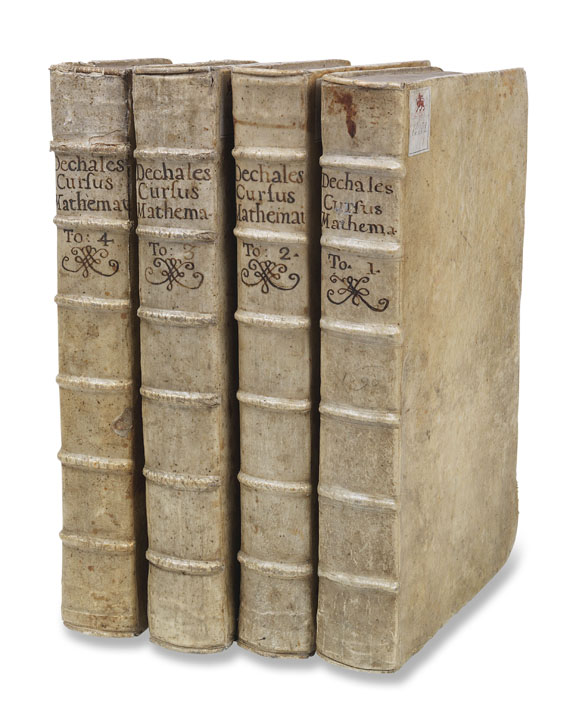 Claude-Francois Milliet Dechales - Cursus seu mundus mathematicus, 4 Bände
