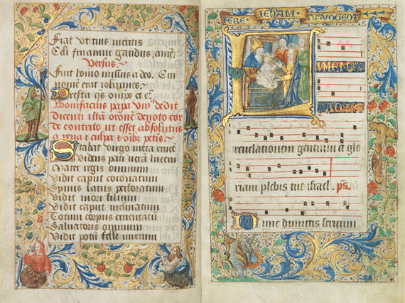  Manuskripte - Choralhandschrift auf Pergament - 