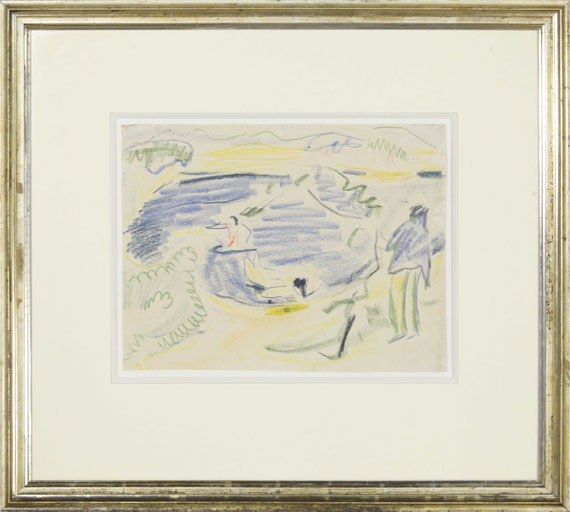 Ernst Ludwig Kirchner - Badende (Badende im Teich) - Frame image