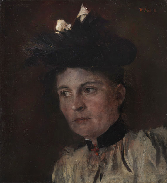 Wilhelm Leibl - Bildnis Frau Auguste Mayr