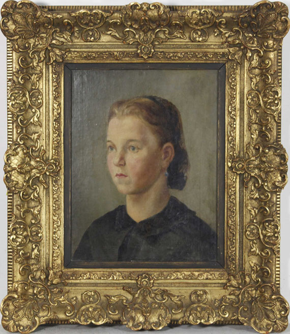 Wilhelm Leibl - Mädchenbildnis (Therese Heyden) - Frame image
