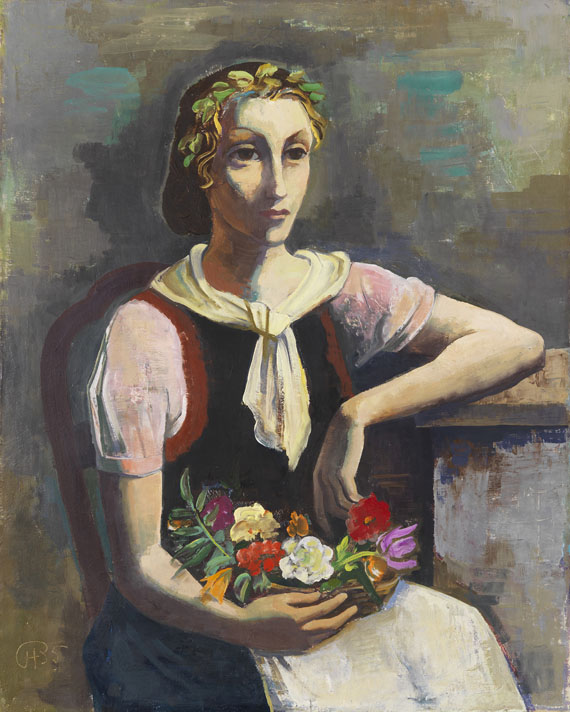 Karl Hofer - Blumenmädchen (Flower Girl)