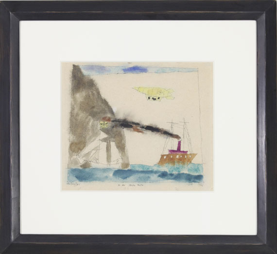 Lyonel Feininger - An der steilen Küste - Frame image