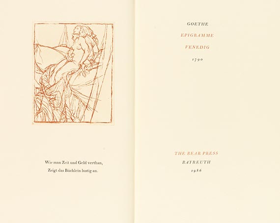 Johann Wolfgang von Goethe - Epigramme. Luxus-Ausgabe