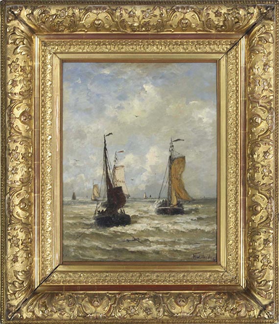 Hendrik Willem Mesdag - Die Rückkehr der Fischer - Frame image